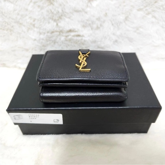 YSL Black Leather Wallet - Picture 4 of 13